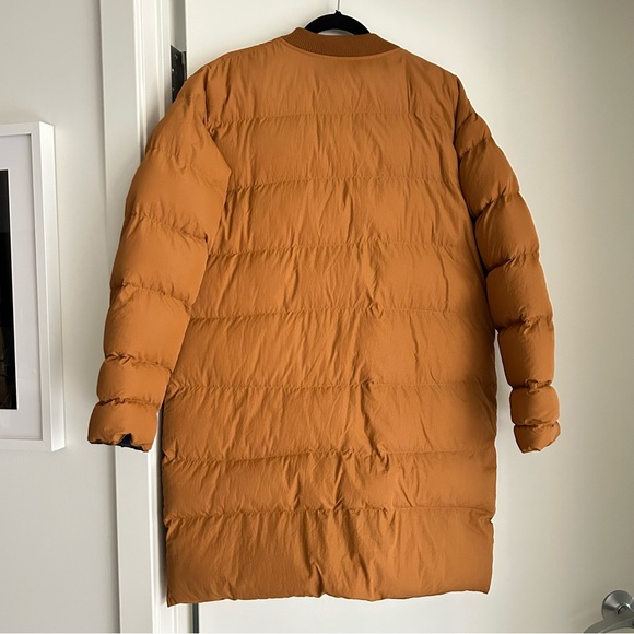 Burnt Orange Puff Long Jacket - Picture 3 of 8